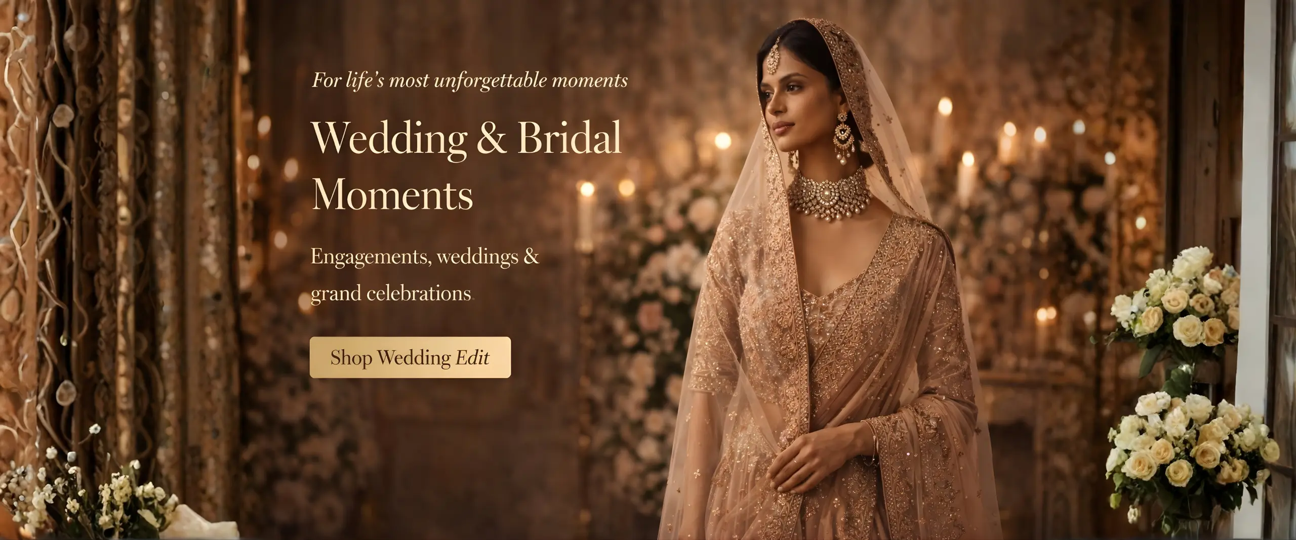 Elegant bridal lehenga for weddings and engagements by Velvet Studio